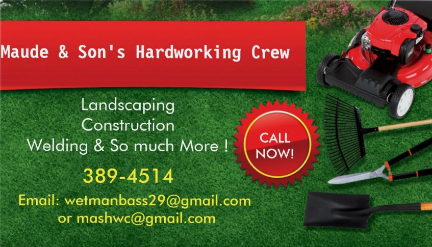 Maude & Sons Hard Working Crew